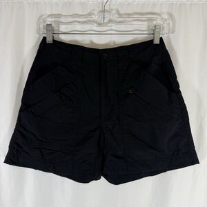 Royal Robbins Shorts Women's 2 Black Nylon Hiking Zip Pockets 4" Inseam